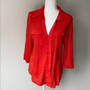 Bebe red blouse